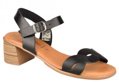 Πέδιλα γυναικεία | Δερμάτινα | Υφαντίδης | 124703 | Μαύρο - Υφαντίδης - 